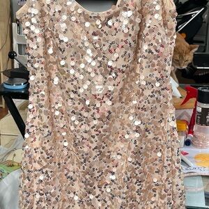 Guess Sequin Formal Dress - Blush